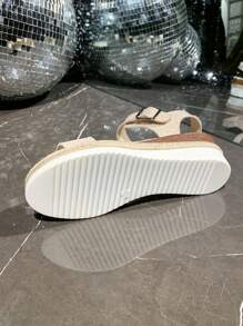Bohemian Buckle Sandals For Women, New Summer Casual Flat Comfortable Beach Shoes, Fashion Vacation Preppy Style Buckle Classic Beach Outdoor Spring/Summer