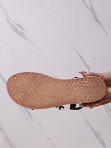 Teens Platform Wedge Sandals, New Summer Girls Clear Crystal Peep Toe Rhinestone Thick Sole Sandals - Black - View 7