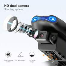 Dual-Kamera-Aerial-Quadcopter, optischer Fluss Schwebeflug, faltbarer Drohne, Einstiegsgeschenk für Männer, Weihnachten, Halloween, Thanksgiving Geschenk, kreative Ferienauswahl Geschenk