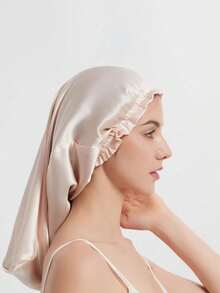 1 件畅销长发睡帽，女士蕾丝弹力缎面发帽