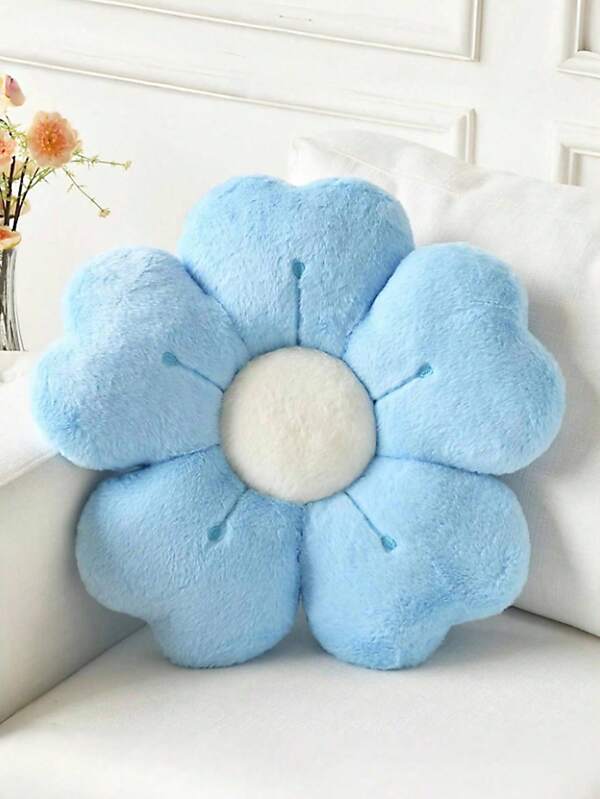 1 almofada decorativa em formato de flor, almofada decorativa para sofá, quarto, sala de estar, decoração de casa, almofada fofa com margaridas para dormitório, almofada de chão, presente de primavera para família e amigos