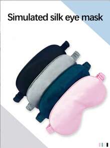PcsThis Double-Sided Silk Eye Mask For Light-Blocking Sleep Is Suitable For Home, Office, Travel, Business Trips, Flights, And Aviation. It Is Designed For Women And Men Who Sleep On Their Sides. The Eye Mask Provides Light-Blocking Sleep. The 3D Contour Cup Sleep Eye Mask Is Soft And Breathable, And The Adjustable Elastic Band Is Suitable For Flight Naps Bag For School School Accessories School Stuff