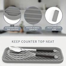 1PC Silicone Sponge Holder Kitchen Sponge Holder,Silicone Sink Organizer Tray Organizer Tray For Bathroom, Soap Dispenser - Multicolor - View 3