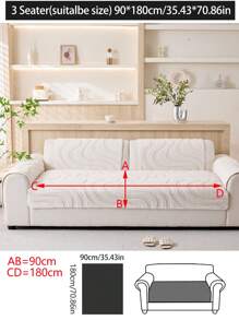1pc Universal Sofa Cover, Modern Minimalist Anti-Slip Sofa Cushion, Removable And Washable Sofa Slipcover, Fashionable Soft & Non-Fading Decorative Sofa Blanket, Suitable For Bedroom, Office, Living Room, L-Shaped Sofa & 1/2/3/4-Seat Sofa.