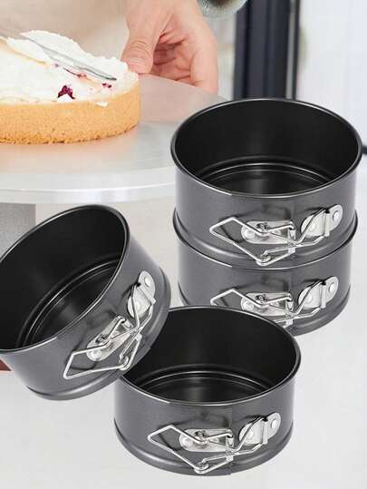 1pc Round Springform Cake Pan, Non-Stick Baking Mold With Removable Bottom, Cake Baking Pan, Suitable For Family Gatherings, Company Events, Birthday Parties