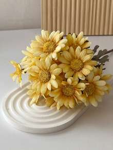 15pcs Artificial Daisy Flowers, Suitable For Home Decor And Wedding Decoration - 1pcs - View 9