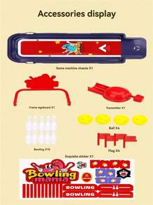Youth Table Bowling And Football Basketball Launch Kit - Party Interactive Party Games, Indoor And Outdoor Sports Toys