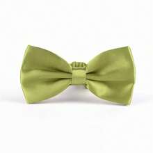 1pc Men's Business Casual Suit Set With Classic Bow Tie, Wrinkle Resistant, Polyester Fiber Blended Fabric, Suitable For Office Commute, Banquets, Business Events, Multiple Colors Available