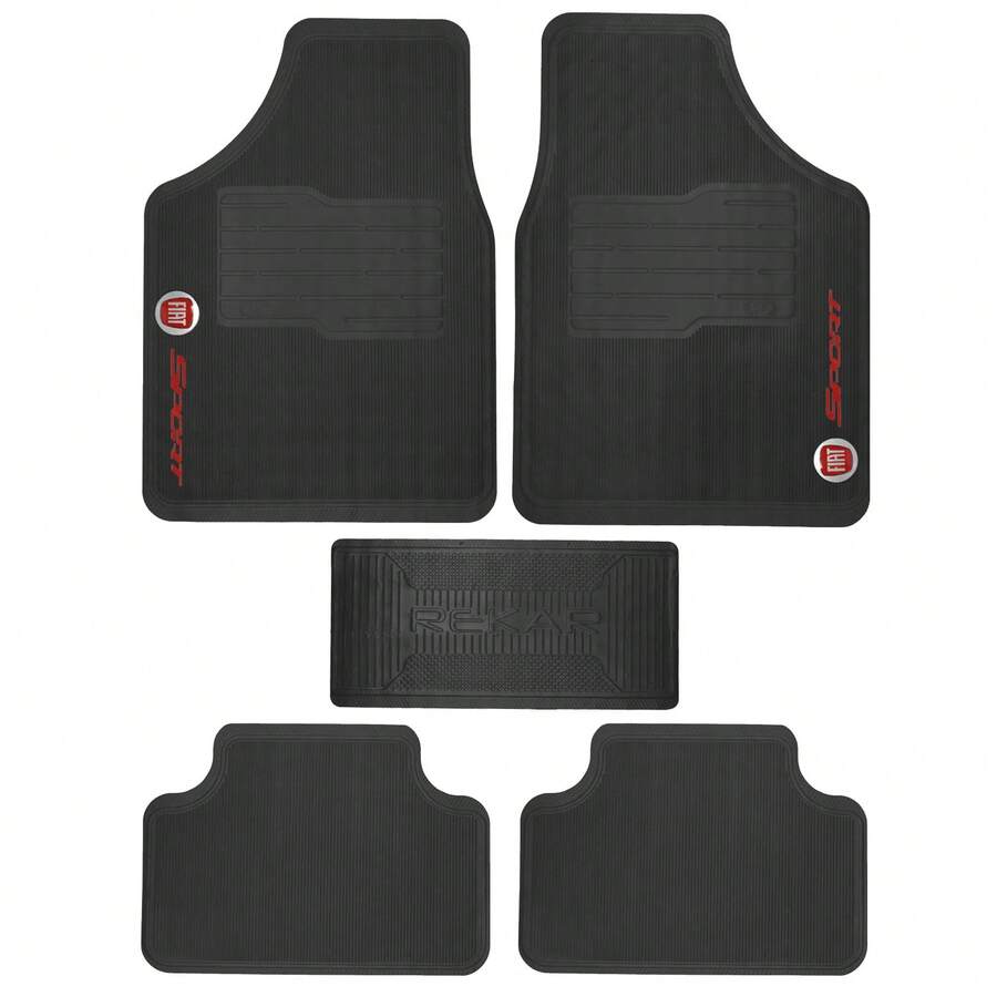 Fiat 5-Piece Rubber Car Mat Set - 彩色 - 查看 1