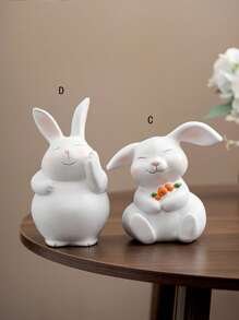 1 Peça Decoração Simples e Fofa em Forma de Animal feita de Resina, Adequada para Escritório, Quarto, Sala de Estar, Hotel, Escritório, Festa, Decoração de Evento de Mesa, Multi-Cor