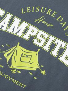 Balabala 儿童短袖T恤男童/女童2025新款夏季吸湿排汗速干亲子上衣 - 鐵灰 - 查看 7