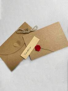 1 Set Of Kraft Paper Greeting Cards, Invitations, Invitations With Dried Flowers And Envelopes, Suitable For Weddings, Graduations, Holidays, Birthdays, Parties, Bridal Gifts, Valentine's Day, Teacher's Day, Christmas, New Year, Graduation Season, Gift Cards, Invitation Cards,Fathers Dad Gift,Teacher Gifts, Teacher's Day, Thank You Teacher