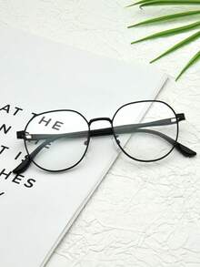 一副女士眼镜，防止视觉疲劳，适合看电脑、看电视、玩游戏和看手机，透明镜片，时尚百搭，呵护双眼。
