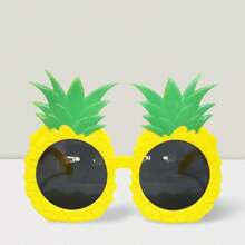 8Pcs Vibrant Luau Fruit Shaped Glasses - Colorful Plastic Hawaiian Beach Photo Booth Props With Fun Pineapple, Strawberry, And Watermelon Designs - Perfect For Tropical Themed Events, General Use, And Making Unforgettable Memories