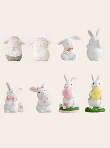 1 Peça Decoração Simples e Fofa em Forma de Animal feita de Resina, Adequada para Escritório, Quarto, Sala de Estar, Hotel, Escritório, Festa, Decoração de Evento de Mesa, Multi-Cor