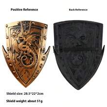 1 Set Ancient Roman Warrior Armor Shield Sword Weapon Halloween Cosplay Costume Props Accessories - Party Gift - Exquisite Gift - Mini Ornament - Birthday Gift - Holiday Gift - Graduation Gift - April Fools' Day - Sacrifice Festival - Multicolor - View 3