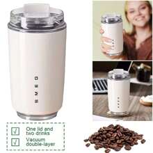 Botella de agua de acero inoxidable aislada de 260ml, taza de moda 2025 para Smeg, adecuado para bebidas calientes y frías, agua con gas, té de frutas, zumo, café