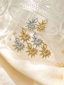 5 件/包 304 不锈钢夏季节日海螺吊坠，适合 DIY 海洋风格珠宝配饰 - 海螺配件 - 查看 7