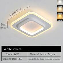 北欧现代简约吸顶灯室内LED走廊灯餐厅卧室装饰创意吸顶灯酒店家居奢华装饰灯具超节能LED装饰灯