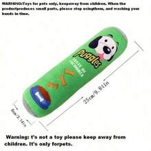 1pc Potato Chip Bucket Shaped Pet Plush Chew Toy, Made Of Tear Resistant Soft Plush Material, Suitable For Dogs And Other Pets To Play Indoors And Outdoors - Multicolor - View 7
