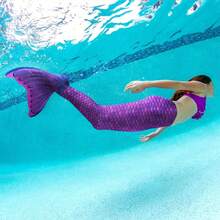 Fantasy Mermaid Tail For Girls And Boys, Monofin For Swimming Included