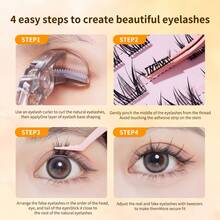 120pcs Natural Simulation Of Glue Free False Eyelashes - Mi giả Sudaji - Xem 5