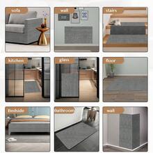 猫抓沙发家具保护器，粘性猫抓垫家具防护器，DIY 攀爬猫抓板沙发保护器，防止猫爪抓挠，适用于室内（浅灰色，78.7x15.8 英寸）