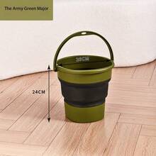 5L/9L Collapsible Silicone Plastic Bucket,Portable Outdoor Garden Bucket,Suitable For Outdoor Camping, Home Gardening, Kitchen Storage, Bathroom Cleaning, Cleaning Utensils, Household Cleaning Supplies, Room Decoration, Suitable For Kitchen, Restaurant, Party, Gathering, Home Gifts - One Size - View 12