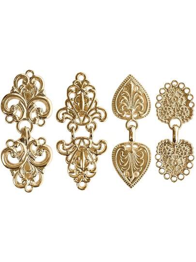 Xiacheng 1-4 Pcs/Set Vintage Shirt Clips Dress Cinch Clips Cape Sweater Cardigan Shawl Clips Cloak Clips For Women Clips