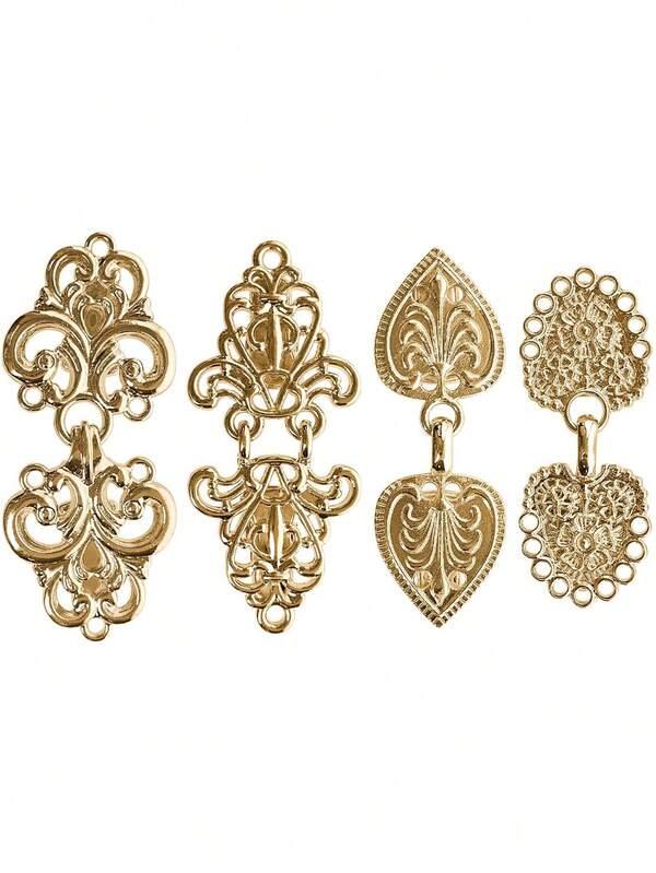 Xiacheng 1-4 Stücke/Set Vintage Hemdblusen Clips, Kleid Raffhalter Clips, Cape, Pullover, Cardigan, Schal Clips, Mantelclips für Frauen