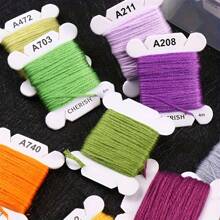 40/80 Color Box Embroidery Cross Stitch Thread, DIY Craft Sewing Floss For Embroidery, Knitting, Weaving