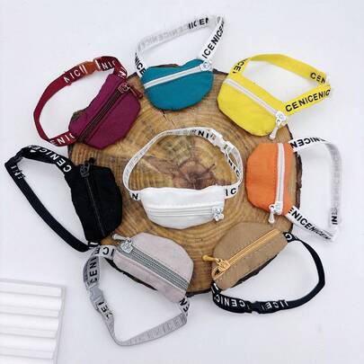 6 件/8 件/12 件迷你毛绒娃娃配件适用于 拉链斜挎包娃娃包、BJD 娃娃钱包