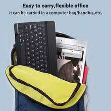 Rechargeable Bluetooth Keyboard And Ultra-Portable Wireless Mouse Combo In Four Colors – Ideal For Work, Study And Travel, Compatible With Multiple Devices - White - View 6