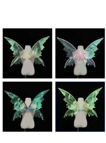 1 Stück Feen Flügel für Feiertage, Karneval Festival Party Requisiten, glitzernde Schmetterling Flügel Hochzeit Kostüm Engelflügel für Frauen Karnevals Verkleidung Accessoires, heiß gold funkelnde Schmetterling Flügel Feen Flügel