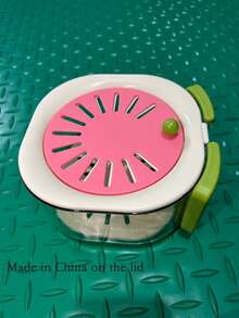 1 件装可爱粉色洗菜水果篮，家用水果收纳篮，加厚盖子，可折叠手柄，厨房配件，厨房用品，打造极致厨房效率，打造舒适秋冬风格