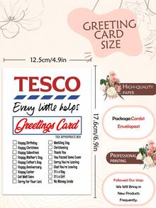 1PC Humorous Birthday Greeting Card With Envelope - Personalized Paper Birthday Invitation - Suitable For All Ages (1 To 60+ Years Old) - Multicolor - View 4