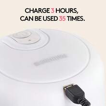 EASYSPEED Electric Garlic Chopper 1 Cup, 10.25Oz Mini USB Charging Wireless Food Processor With 304 Stainless Steel Blades, Portable Kitchen Meat Grinder For Onion, Garlic, Ginger, Chili, Almonds, Nut - 白色 - 查看 5