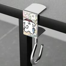 2个多功能包包挂钩，适用于家庭、办公室和起居空间，无需钻孔安装，可挂在桌边或桌面，节省空间，可用于悬挂手提包、背包、钱包、购物袋、挂绳及其他配件，坚固耐用的不锈钢材质，轻巧却承重力强，是玄关、卧室、厨房、宿舍、旅行和工作空间收纳的理想之选。 - 彩色 - 查看 6