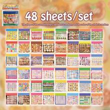 48 Sheets Japanese Style Decoration Sticker Book For Scrapbooking - Multicolor - View 10