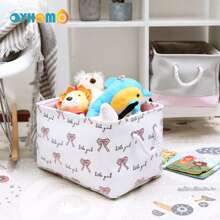 OYHOMO Cute Unicorn & Rabbit Storage Basket Pink Girls Bedroom Organizer Collapsible Thick Fabric Storage Box Laundry Hamper For Toys, Clothes, Books, Bathroom, Living Room