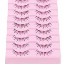 10 Pairs Anime Cosplay Lashes Spiky Manga Style Lashes Janpanese 16mm Extension Natural Manhua Eye Lashes Halloween - LK01 - View 5