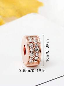 1pc Lucky Charm Clasp Bead Positioner Pendant, Suitable For European/American Bracelets And Women's Jewelry