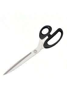 大号不锈钢裁缝剪刀，带塑料手柄，适用于家庭/办公室布料/皮革/绳索/线条裁剪，通用，返校，学校用品