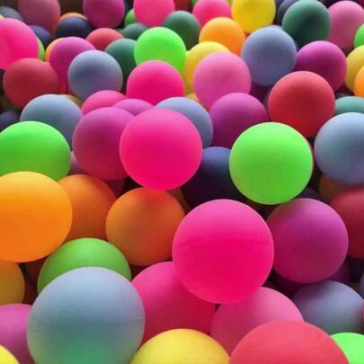 10/20个彩色磨砂塑料球，PP材质彩票，游戏球，派对，庆典装饰配件