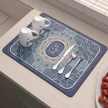 厨房沥水垫、防水台面吸水桌垫、防滑隔热餐垫、炉灶垫、咖啡机垫 - 彩色 - 查看 5