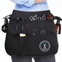 Hairstylist Waterproof Apron Half Waist Hair Kit Hairdresser Scissors Comb Tool Storage Apron Hair Removal, Face Hair Removal, Hair Trimmer, Hair Trimmer, Barber Supplies, Haircut, Bag, Organizer, Storage, Hair Clips, Hair Accessories