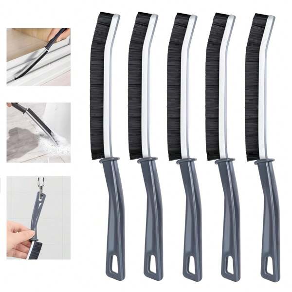 5pcs Stiff Bristle Gap Cleaning Brush - Household Gap Cleaning Brush, Multi-Purpose Corner Gap Cleaning Brush Tool Grout Cleaning Brush For Kitchen Bathroom Window Track