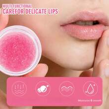 Raspberry Lip Scrub 30g Exfoliate Dead Skin, Brighten Lip Color, 24 Hour Deep Moisturizing, Nourishing Lip Skin.