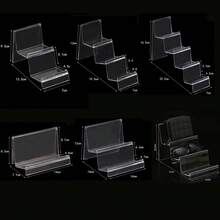 Acrylic Display Shelf Multilayers Cellphone Wallet Glasses Rack Transparent Rangement Storage Rack - Pelbagai warna - Lihat 4