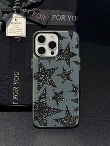 1 件黑色星形图案全身 TPU 防震手机壳适用于 Apple 16 15 14 13 12 11 Pro Max，也适用于三星/Redmi/OPPO/Vivo/Honor 防水防摔防刮 - 灰色 - 查看 5